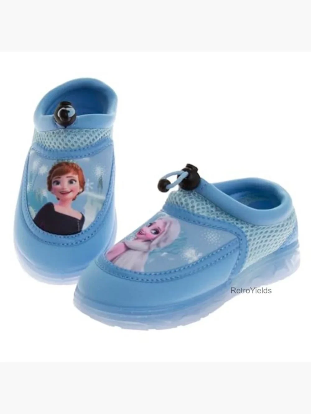 Girls Frozen Water Shoes - Pool Aqua Socks - Bungee Beach Slides - Quick Dry